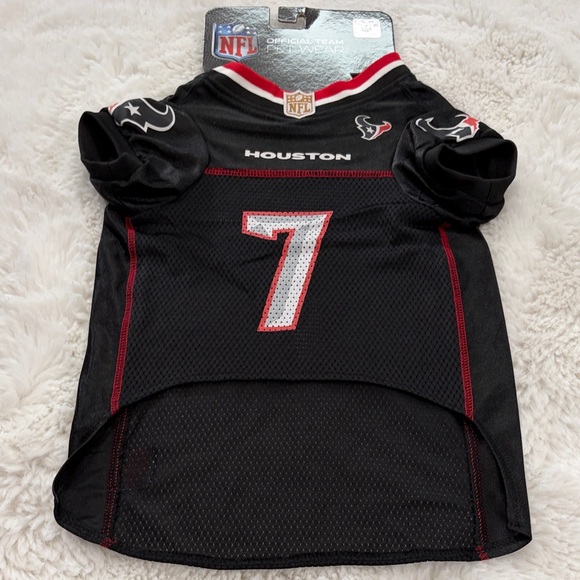 NFL Houston Texans Black Pet Jersey,Size L - Picture 12 of 16
